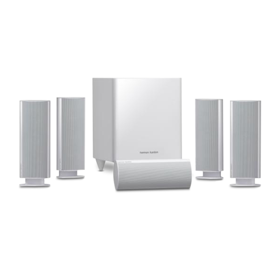 HKTS 30 - White - 5.1-channel, 120 watt home theater system - Hero